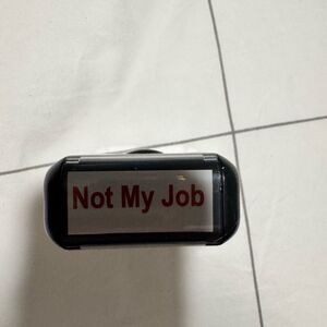 Black and Red Office Stamp